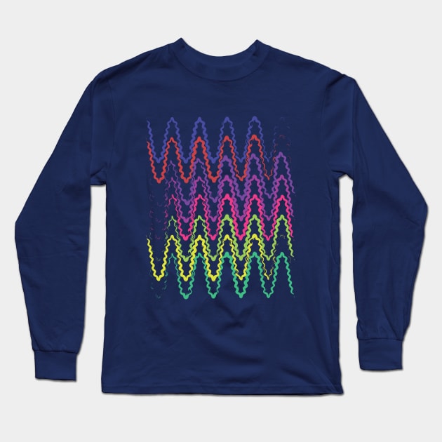 Dynamic Waves Long Sleeve T-Shirt by Storfa101